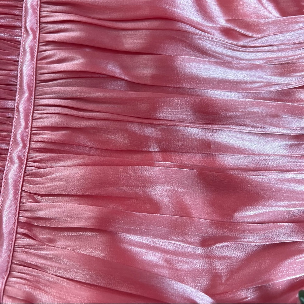 Js Collections Shiny Pink Y2k Style Halter Top, S… - image 6